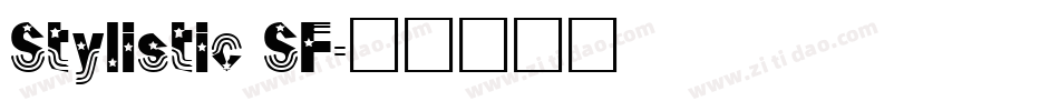 Stylistic SF字体转换